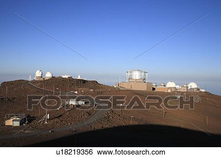 Stock Photograph - "Science Observatories In Haleakala National Park, Maui, Hawaii, U. S. A. ". Fotosearch