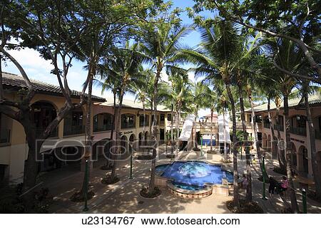 Stock Photo - "Shopping Center In Maui, Hawaii, U. S. A. ". Fotosearch