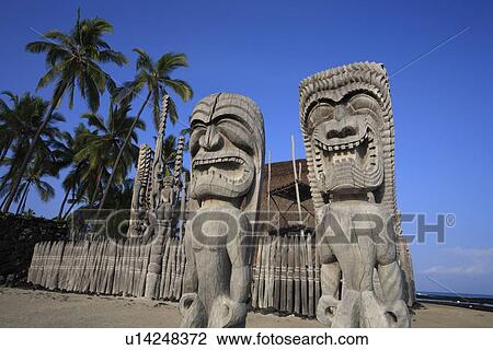 "Statue Of Tiki, Hawaii, U. S. A. " View Large Photo Image Stock Image - "Statue Of Tiki, Hawaii, U. S. A. ". Fotosearch