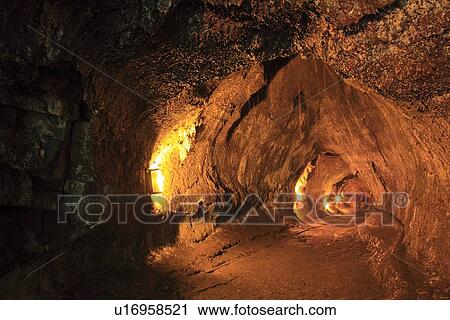 Stock Image - "Thurston Lava Tubet, Hawaii, U. S. A. ". Fotosearch