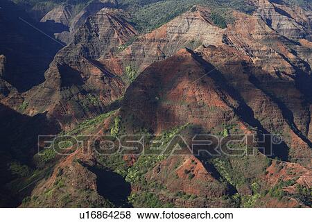 Stock Photo - "Waimea Canyon, Kauai, Hawaii, U. S. A. ". Fotosearch