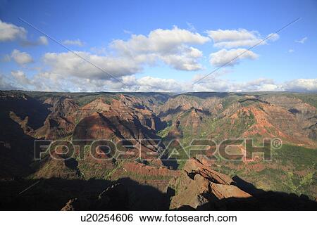 Stock Photograph - "Waimea Canyon, Kauai, Hawaii, U. S. A. ". Fotosearch