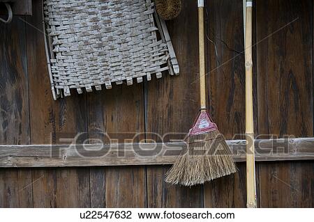 Stock Image - Hanged Broom. Fotosearch
