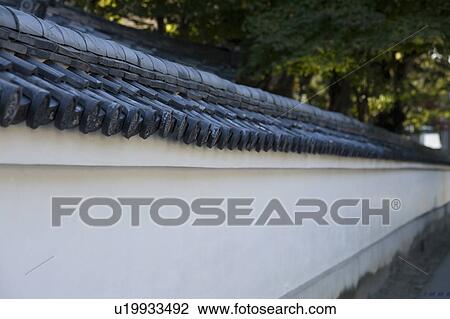Stock Image - Japanese Traditional Wall. Fotosearch