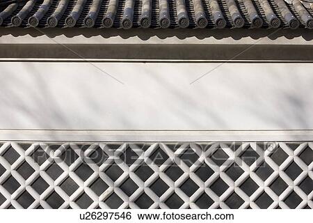 Stock Photograph - Japanese Traditional Wall. Fotosearch
