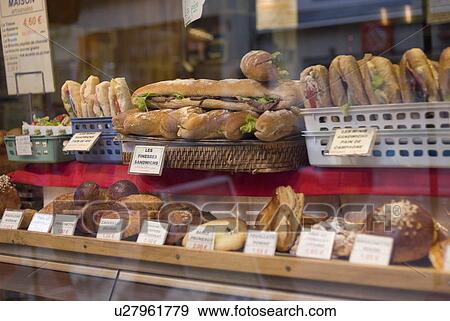 Bakery in Paris View Large Photo Image Stock Photo - Bakery in Paris. Fotosearch
