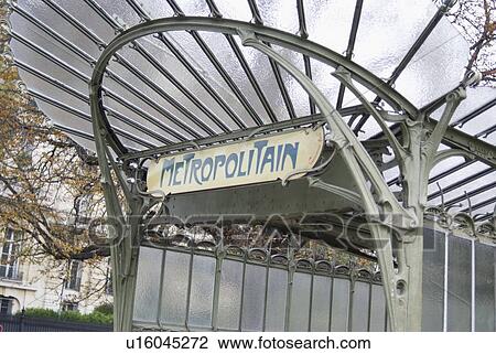 Stock Image - Entrance of Metro. Fotosearch