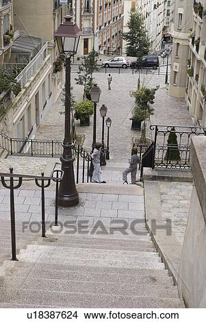 Hill of Montmartre View Large Photo Image Picture - Hill of Montmartre. Fotosearch
