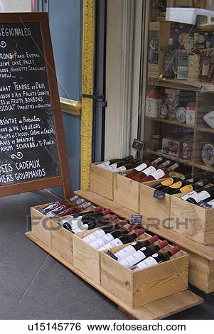Stock Photograph - Liquor Store in Paris. Fotosearch