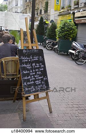 Menu Board of Bistro View Large Photo Image Picture - Menu Board of Bistro. Fotosearch