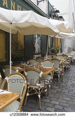 Picture - Open Café in Paris. Fotosearch