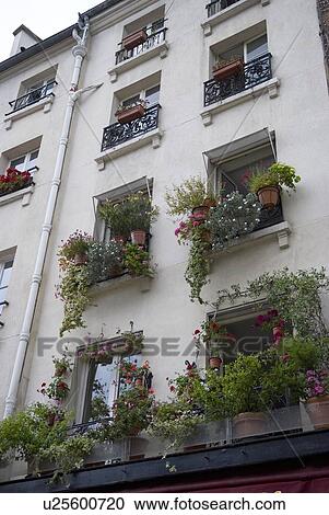 Stock Image - Windows of Apartment. Fotosearch