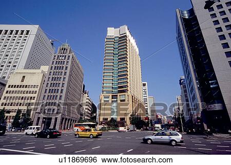 Stock Photograph - Cityscape, Yurakucho, Tokyo, Japan. Fotosearch