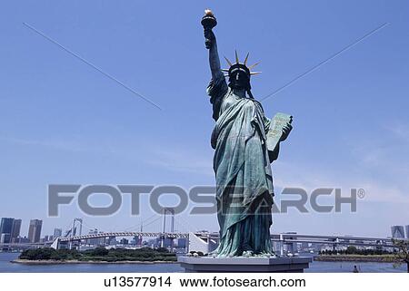 Statue Of Liberty In Daiba Tokyo Japan Picture U Fotosearch