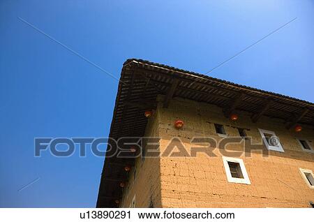 Asia, China, Fujian, Nanjing County, Shuyang Town, Shangban Village, Tianloukeng Tulou Cluster View Large Photo Image Stock Image - Asia, China, Fujian, Nanjing County, Shuyang Town, Shangban Village, Tianloukeng Tulou Cluster. Fotosearch