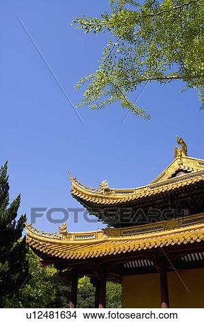 Asia, China, Zhejiang Province, Putuoshan, Fayu Temple Scenic Area, Fayu Temple View Large Photo Image Picture - Asia, China, Zhejiang Province, Putuoshan, Fayu Temple Scenic Area, Fayu Temple. Fotosearch