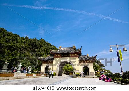 Stock Image - Asia, China, Zhejiang Province, Putuoshan. Fotosearch