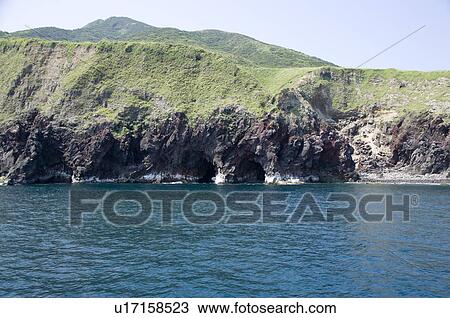 Stock Image - Asia, China, Taiwan, Yilan, Gueishan Island. Fotosearch