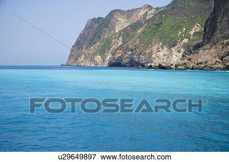 Asia, China, Taiwan, Yilan, Gueishan Island, Ying-yang Sea, The Eyeglasses Cave View Large Photo Image Stock Photo - Asia, China, Taiwan, Yilan, Gueishan Island, Ying-yang Sea, The Eyeglasses Cave. Fotosearch