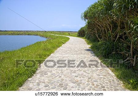 Asia, China, Taiwan, Yilan, Gueishan Island, The Tail Lake, Pedestrian Walkway View Large Photo Image Stock Photograph - Asia, China, Taiwan, Yilan, Gueishan Island, The Tail Lake, Pedestrian Walkway. Fotosearch