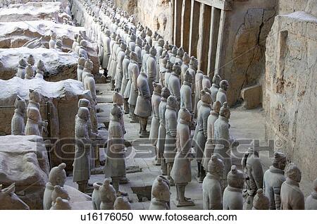 Asia, China, Shanxi, Xi'an, LinTong, Terra-cotta Museum Pit 1, Warrior, UNESCO, World Cultural Heritage View Large Photo Image Stock Image - Asia, China, Shanxi, Xi'an, LinTong, Terra-cotta Museum Pit 1, Warrior, UNESCO, World Cultural Heritage. Fotosearch