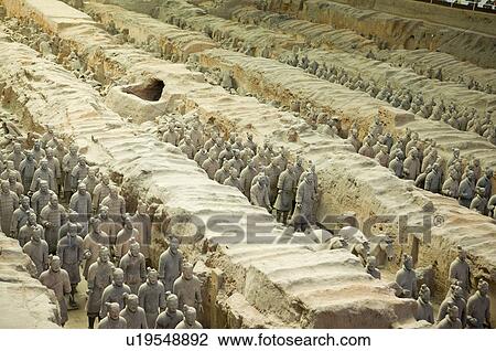Asia, China, Shanxi, Xi'an, LinTong, Terra-cotta Museum Pit 1, Warrior, UNESCO, World Cultural Heritage View Large Photo Image Stock Image - Asia, China, Shanxi, Xi'an, LinTong, Terra-cotta Museum Pit 1, Warrior, UNESCO, World Cultural Heritage. Fotosearch