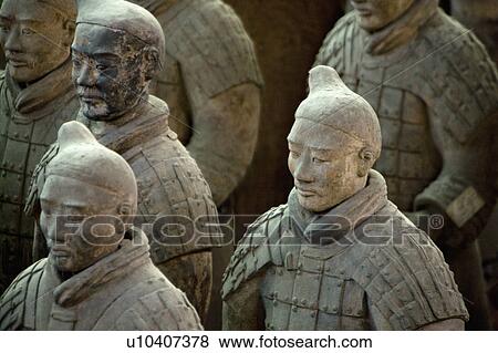 Asia, China, Shanxi, Xi'an, LinTong, Terra-cotta Museum Pit 1, Warrior, UNESCO, World Cultural Heritage View Large Photo Image Stock Photo - Asia, China, Shanxi, Xi'an, LinTong, Terra-cotta Museum Pit 1, Warrior, UNESCO, World Cultural Heritage. Fotosearch