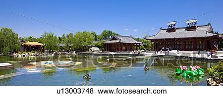 Asia, China, Shanxi, Xi'an, LinTong, Huaqing Pool View Large Photo Image Stock Photo - Asia, China, Shanxi, Xi'an, LinTong, Huaqing Pool. Fotosearch