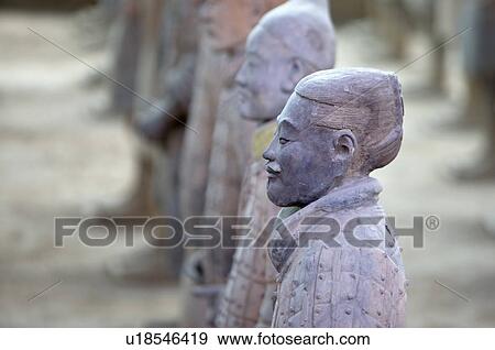 Asia, China, Shanxi, Xi'an, LinTong, Terra-cotta Museum Pit 1, Warrior, UNESCO, World Cultural Heritage View Large Photo Image Stock Photo - Asia, China, Shanxi, Xi'an, LinTong, Terra-cotta Museum Pit 1, Warrior, UNESCO, World Cultural Heritage. Fotosearch