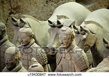 Asia, China, Shanxi, Xi'an, LinTong, Terra-cotta Museum Pit 1, Warrior, UNESCO, World Cultural Heritage View Large Photo Image Stock Photo - Asia, China, Shanxi, Xi'an, LinTong, Terra-cotta Museum Pit 1, Warrior, UNESCO, World Cultural Heritage. Fotosearch