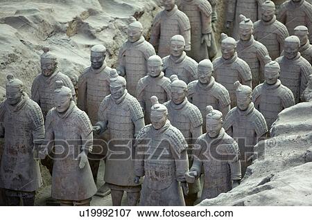 Asia, China, Shanxi, Xi'an, LinTong, Terra-cotta Museum Pit 1, Warrior, UNESCO, World Cultural Heritage View Large Photo Image Stock Photo - Asia, China, Shanxi, Xi'an, LinTong, Terra-cotta Museum Pit 1, Warrior, UNESCO, World Cultural Heritage. Fotosearch