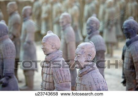 Asia, China, Shanxi, Xi'an, LinTong, Terra-cotta Museum Pit 1, Warrior, UNESCO, World Cultural Heritage View Large Photo Image Stock Photo - Asia, China, Shanxi, Xi'an, LinTong, Terra-cotta Museum Pit 1, Warrior, UNESCO, World Cultural Heritage. Fotosearch