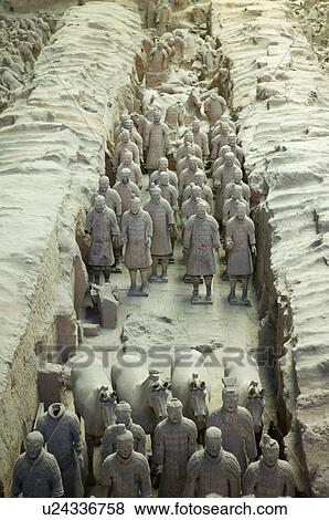 Asia, China, Shanxi, Xi'an, LinTong, Terra-cotta Museum Pit 1, Warrior, UNESCO, World Cultural Heritage View Large Photo Image Stock Photo - Asia, China, Shanxi, Xi'an, LinTong, Terra-cotta Museum Pit 1, Warrior, UNESCO, World Cultural Heritage. Fotosearch
