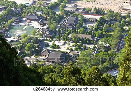 Asia, China, Shanxi, Xi'an, LinTong, Lishan Mountain View Large Photo Image Stock Photo - Asia, China, Shanxi, Xi'an, LinTong, Lishan Mountain. Fotosearch