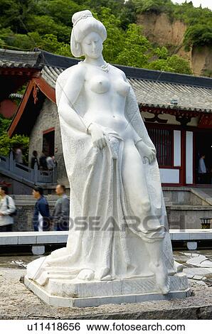 Asia, China, Shanxi, Xi'an, LinTong, Huaqing Pool, Statue of Yang Guifei View Large Photo Image Stock Photograph - Asia, China, Shanxi, Xi'an, LinTong, Huaqing Pool, Statue of Yang Guifei. Fotosearch