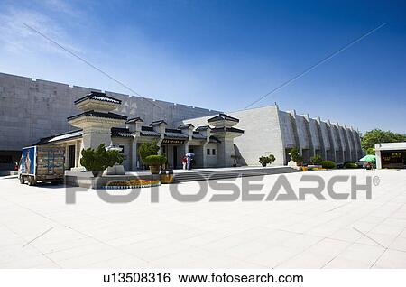 Stock Photograph - Asia, China, Shanxi, Xi'an, LinTong, Terra-cotta Museum Pit 2, UNESCO, World Cultural Heritage. Fotosearch