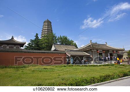 Asia, China, Shanxi, Bao-ji City, Famen Temple, Dagoba View Large Photo Image Stock Image - Asia, China, Shanxi, Bao-ji City, Famen Temple, Dagoba. Fotosearch