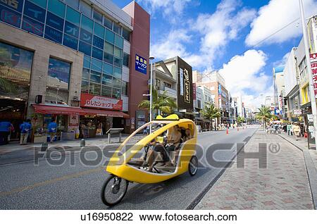 Stock Image - Asia, Japan, Okinawa, Naha, Kokusai Street. Fotosearch