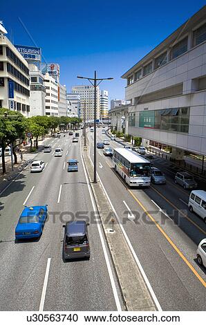 Stock Image - Asia, Japan, Okinawa, Naha, Kokusai Street. Fotosearch