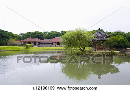 Asia, Japan, Okinawa, Naha, Shikinaen, UNESCO, World Cultural Heritage View Large Photo Image Stock Photo - Asia, Japan, Okinawa, Naha, Shikinaen, UNESCO, World Cultural Heritage. Fotosearch