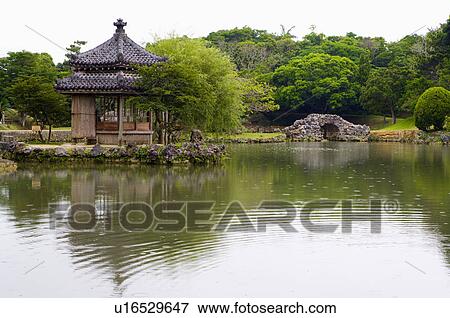 Stock Photo - Asia, Japan, Okinawa, Naha, Shikinaen, UNESCO, World Cultural Heritage. Fotosearch