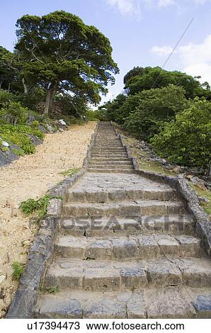 Asia, Japan, Okinawa, Nakijin Castle Remains, UNESCO, World Cultural Heritage View Large Photo Image Stock Image - Asia, Japan, Okinawa, Nakijin Castle Remains, UNESCO, World Cultural Heritage. Fotosearch