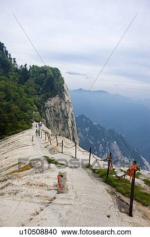 Asia, China, Shanxi, Huayin, Huashan Mountain, West Peak View Large Photo Image Stock Image - Asia, China, Shanxi, Huayin, Huashan Mountain, West Peak. Fotosearch