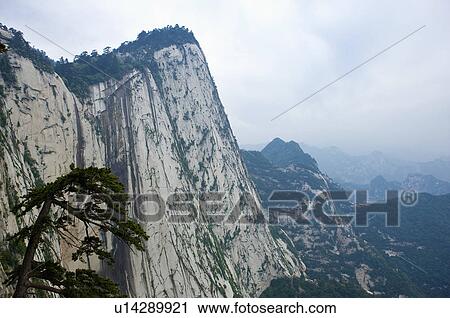 Asia, China, Shanxi, Huayin, Huashan Mountain, West Peak, Lotus Peak View Large Photo Image Stock Image - Asia, China, Shanxi, Huayin, Huashan Mountain, West Peak, Lotus Peak. Fotosearch