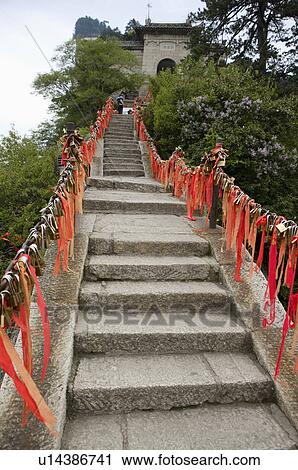 Asia, China, Shanxi, Huayin, Huashan Mountain, West Peak, Golden Lock Pass View Large Photo Image Stock Image - Asia, China, Shanxi, Huayin, Huashan Mountain, West Peak, Golden Lock Pass. Fotosearch