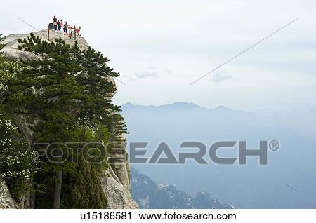 Asia, China, Shanxi, Huayin, Huashan Mountain, South Peak, South Peak View Large Photo Image Stock Image - Asia, China, Shanxi, Huayin, Huashan Mountain, South Peak, South Peak. Fotosearch