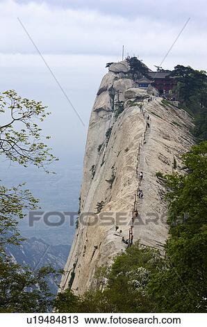 Asia, China, Shanxi, Huayin, Huashan Mountain, West Peak View Large Photo Image Stock Image - Asia, China, Shanxi, Huayin, Huashan Mountain, West Peak. Fotosearch
