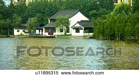 Stock Photography - Asia, China, Jiangsu Province, Nan Jing, Mochou Lake. Fotosearch