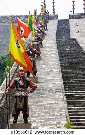Asia, China, Jiangsu Province, Nanking, China Gate, Ancient Wall View Large Photo Image Stock Image - Asia, China, Jiangsu Province, Nanking, China Gate, Ancient Wall. Fotosearch