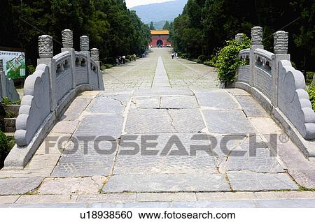 Asia, China, Jiangsu Province, Nanking, Xiaoling Mausoleum of the Ming Dynasty View Large Photo Image Stock Image - Asia, China, Jiangsu Province, Nanking, Xiaoling Mausoleum of the Ming Dynasty. Fotosearch